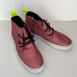 NEW P448 You Can Surf Later! Pink Glitter Midrise